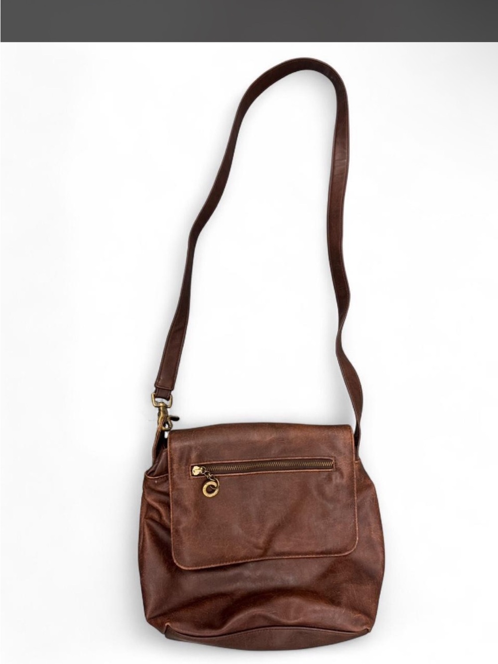 Classic Brown faux Leather Crossbody Bag - Timeless Everyday Stylet